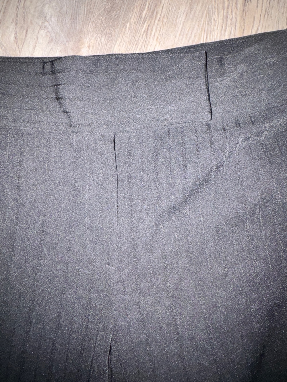 JBXR Plus Size 20W Black Pinstripe Dress Pants Wrinkle-Free Career Slacks 40x31 - Picture 2 of 8